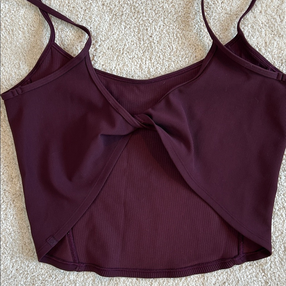 Lululemon Corset Style Twist Back Crop Top - Picture 2 of 7